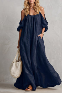 Jenny Boho Cold Shoulder Maxi Dress