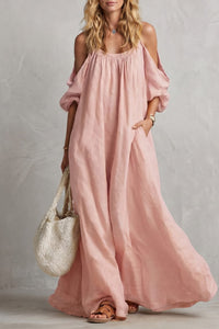 Jenny Boho Cold Shoulder Maxi Dress