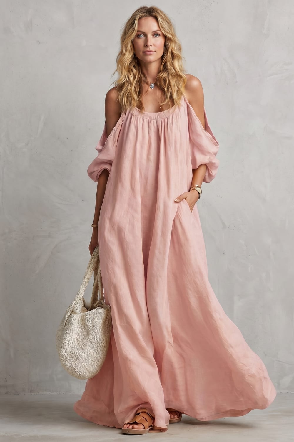 Jenny Boho Cold Shoulder Maxi Dress_13