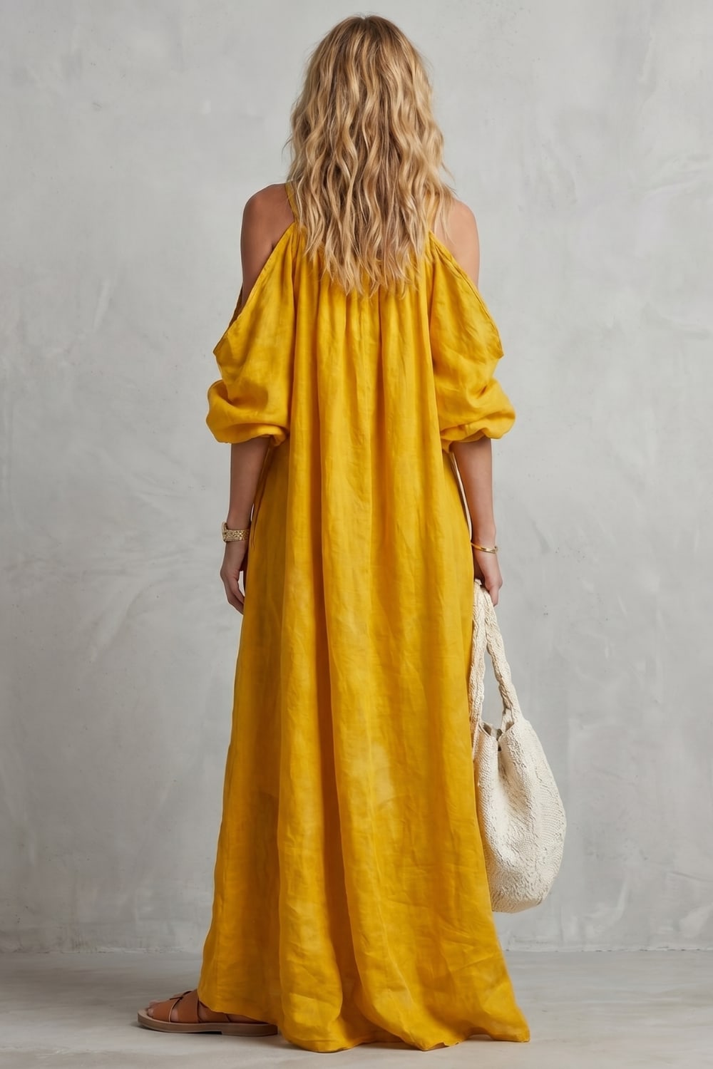 Jenny Boho Cold Shoulder Maxi Dress