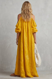 Jenny Boho Cold Shoulder Maxi Dress