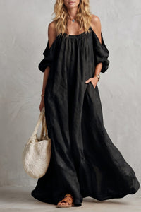 Jenny Boho Cold Shoulder Maxi Dress