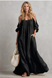 Jenny Boho Cold Shoulder Maxi Dress