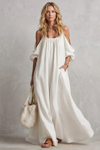 Jenny Boho Cold Shoulder Maxi Dress