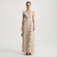 Fiona Ruffle Wedding Guest Maxi Dress