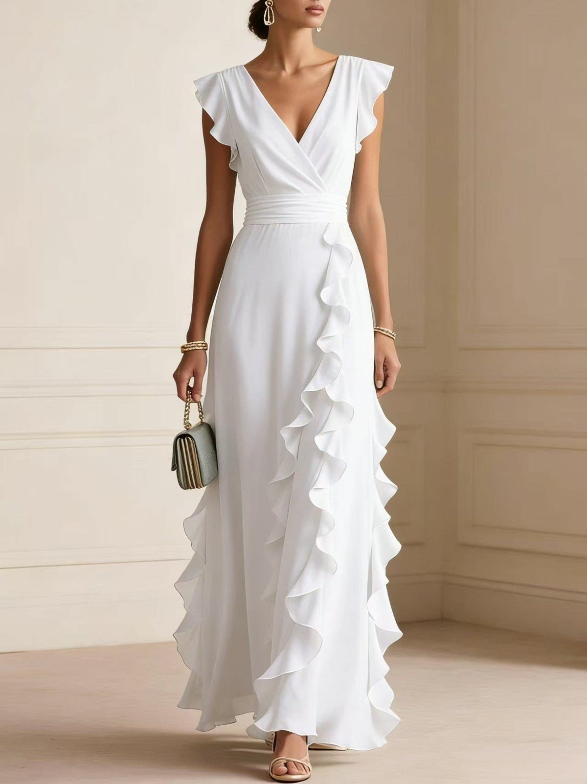 Fiona Ruffle Wedding Guest Maxi Dress_10