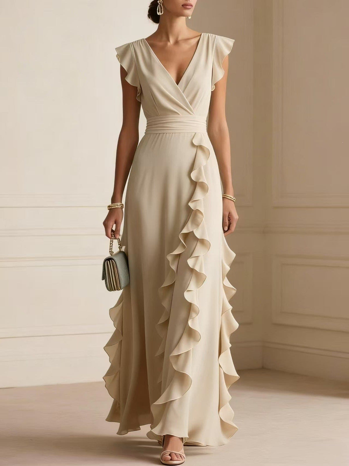 Fiona Ruffle Wedding Guest Maxi Dress_3