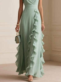 Fiona Ruffle Wedding Guest Maxi Dress