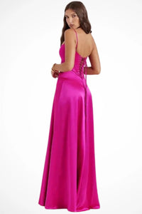 Colette Square Neck Wedding Guest Maxi Dress with Corset Back