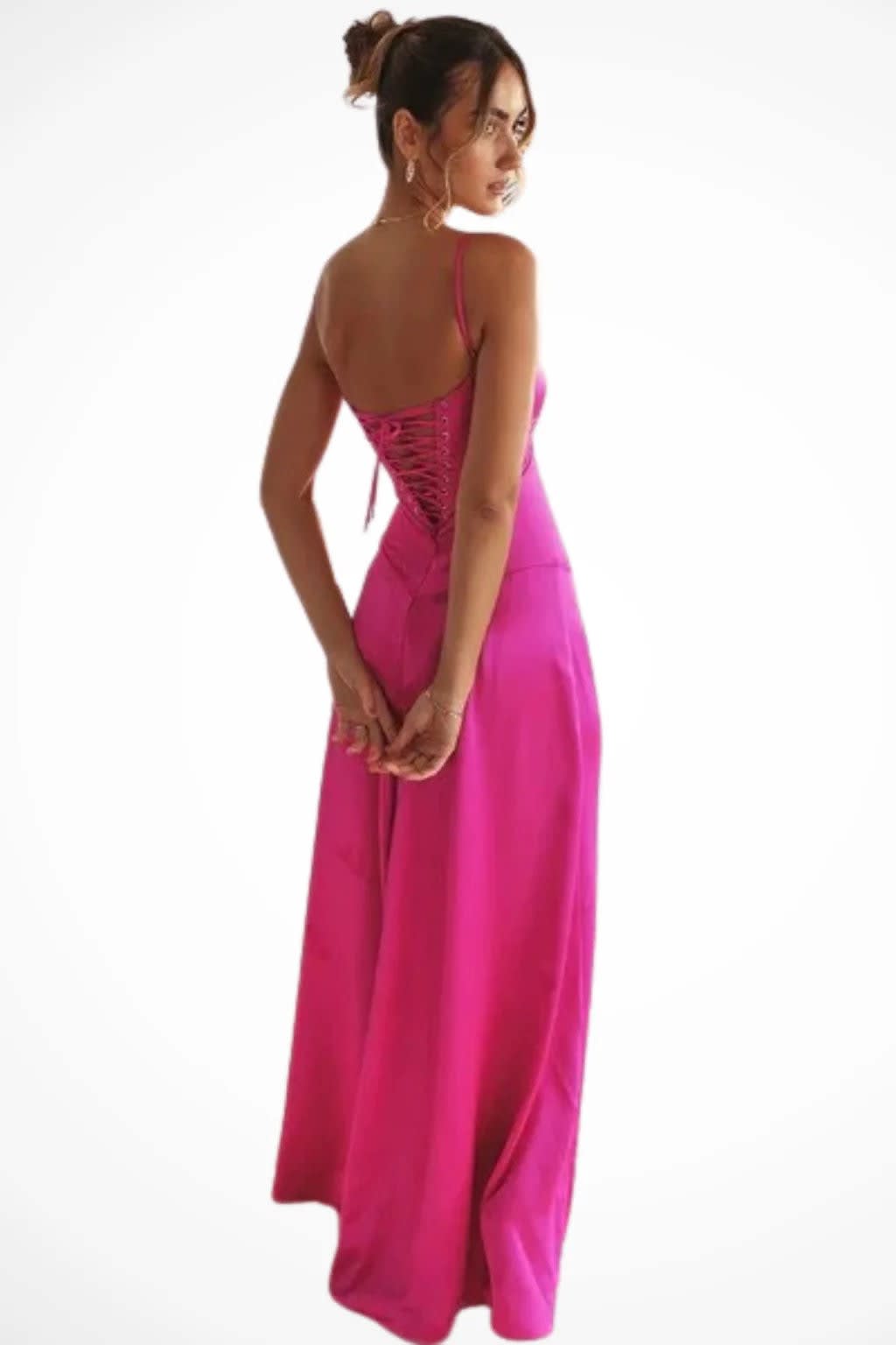 Colette Square Neck Wedding Guest Maxi Dress with Corset Back_26