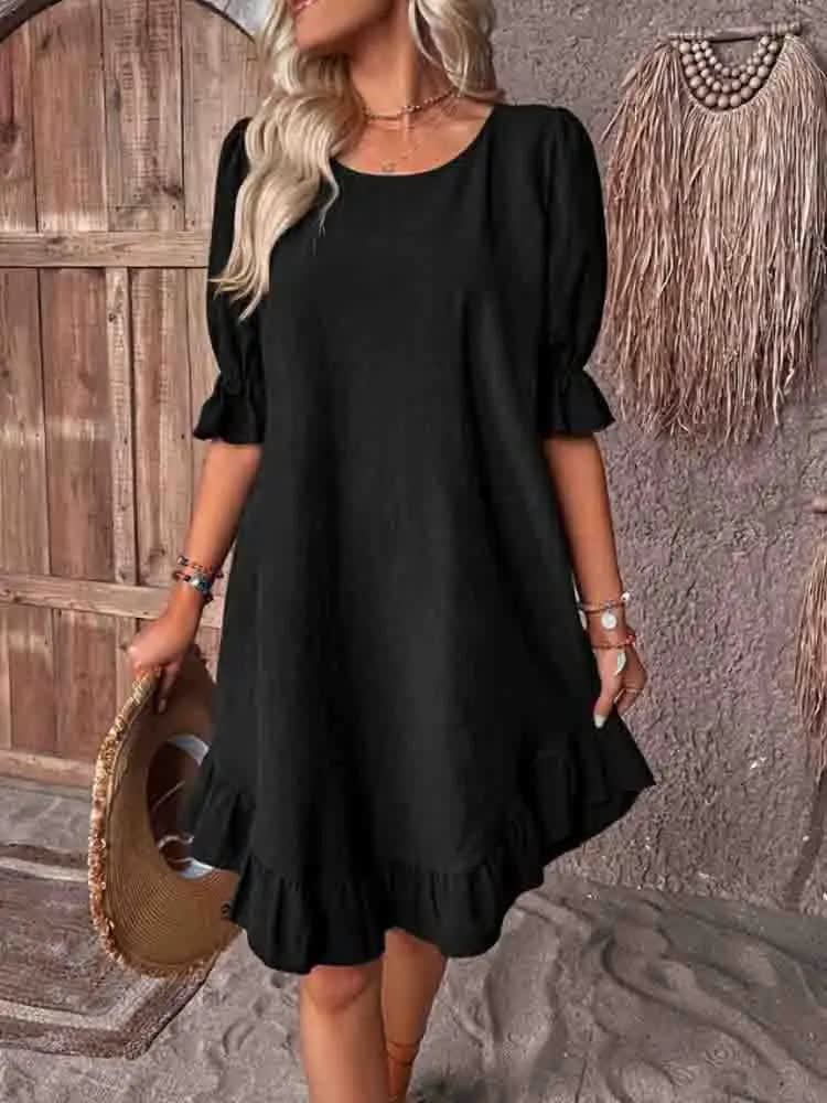 Maisy Ruffle Hem Summer Dress