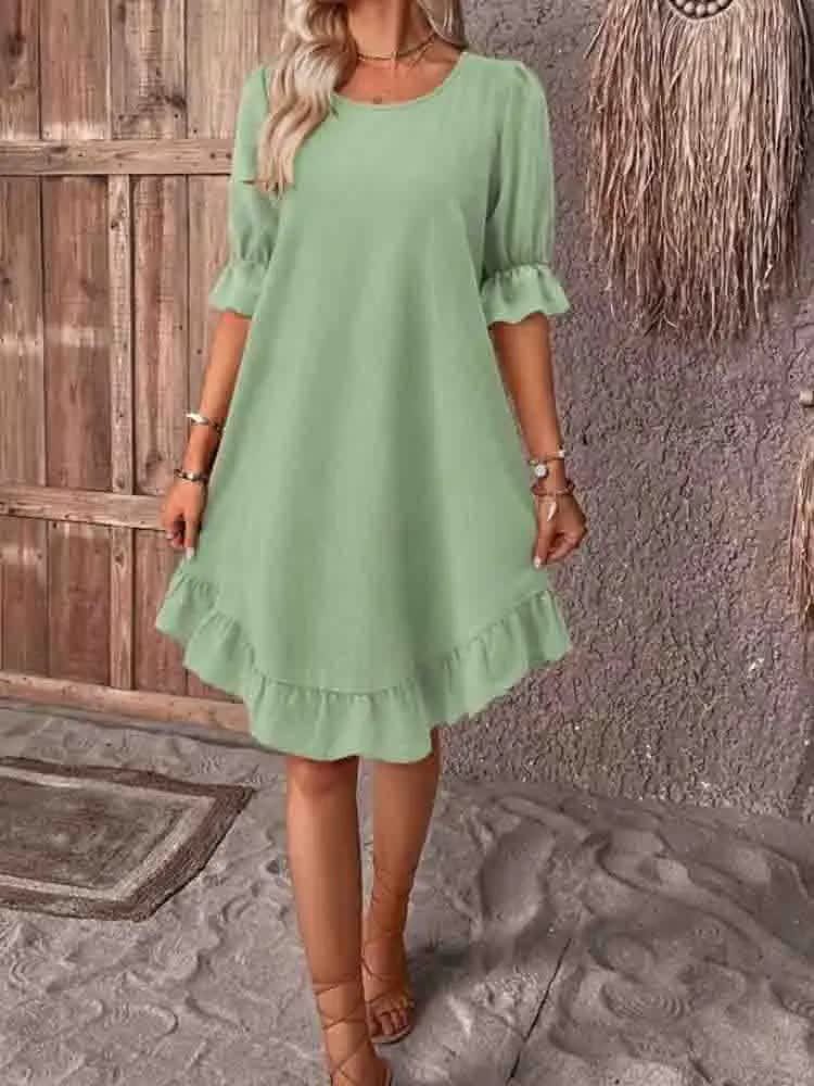 Maisy Ruffle Hem Summer Dress