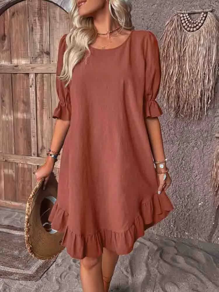 Maisy Ruffle Hem Summer Dress