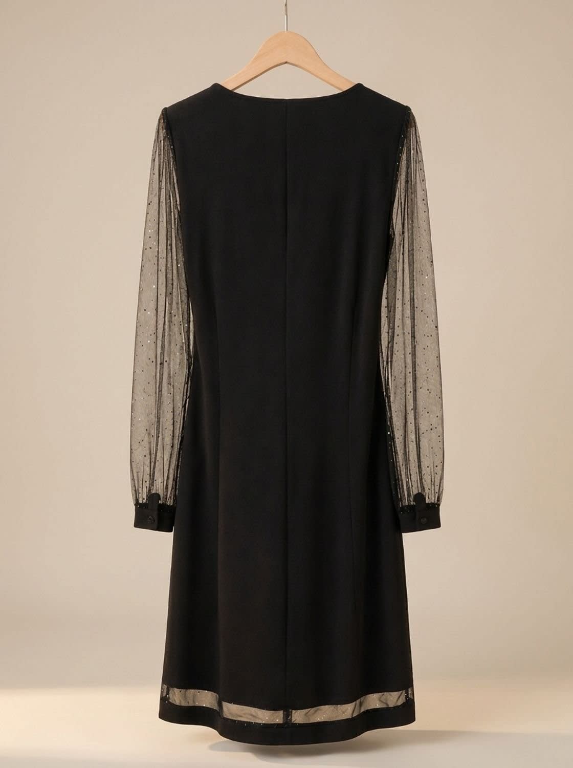 Wren Glitter Mesh Sleeve Christmas Party Mini Dress_5