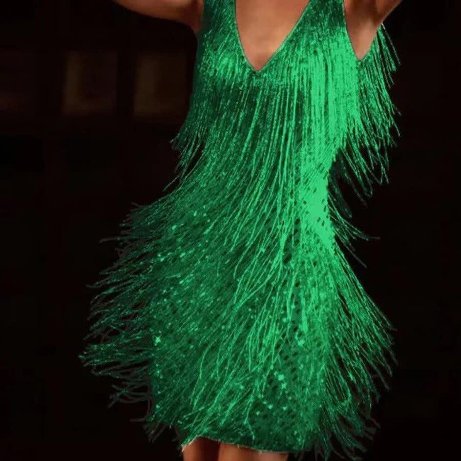 Marissa Sequin Tiered Fringe Party Mini Dress_3