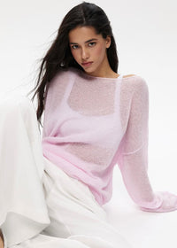 Xiana Sheer Open Knit Sweater