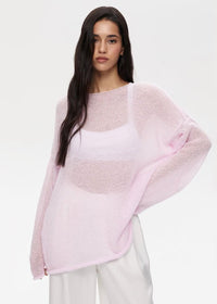 Xiana Sheer Open Knit Sweater