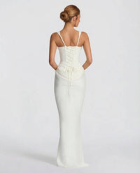 Gillian Satin Corset Maxi Dress