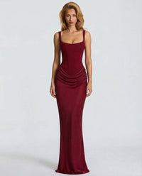 Gillian Satin Corset Maxi Dress