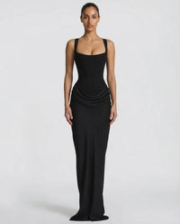 Gillian Satin Corset Maxi Dress