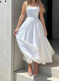 Tilly Sleeveless Square Neck A-Line Maxi Dress