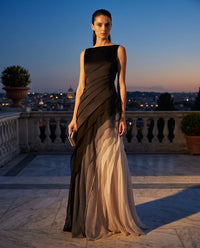 Nina Sleeveless Satin Wedding Guest Dress