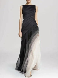 Nina Sleeveless Satin Wedding Guest Dress
