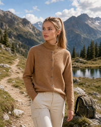 Kara Cashmere Button Front Cardigan