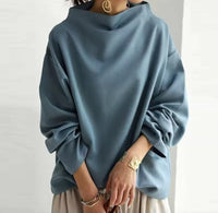 Merindah Relaxed Fit High Neck Top
