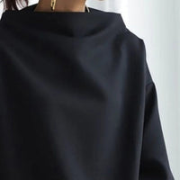 Merindah Relaxed Fit High Neck Top