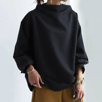 Merindah Relaxed Fit High Neck Top