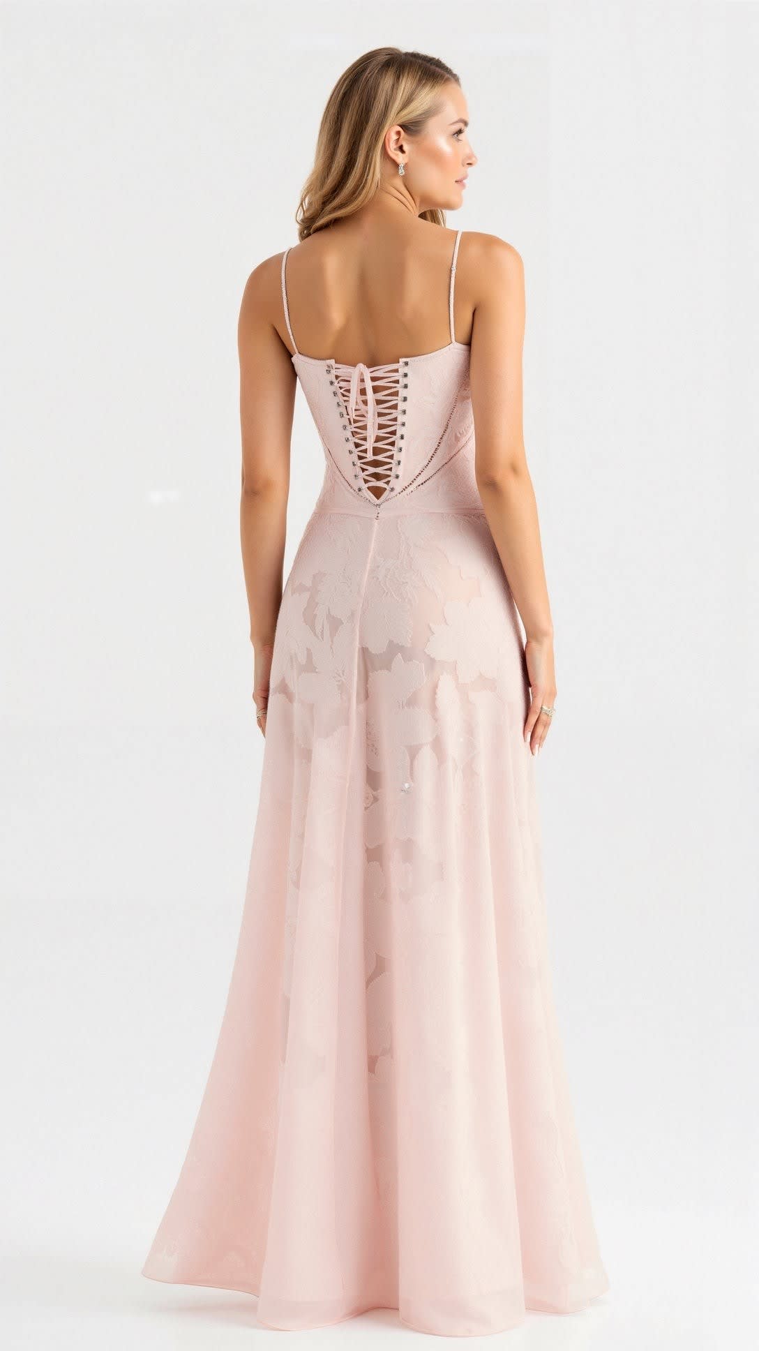 Shannon Lace Bustier Wedding Guest Maxi Dress