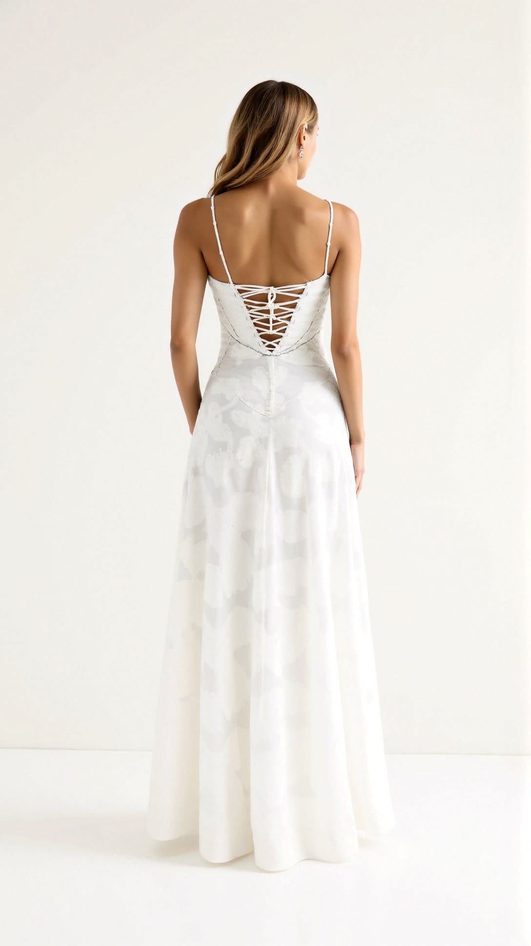 Shannon Lace Bustier Wedding Guest Maxi Dress