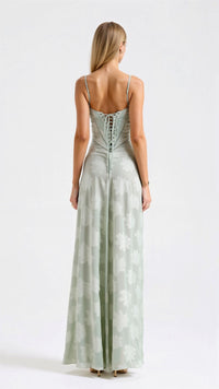 Shannon Lace Bustier Wedding Guest Maxi Dress