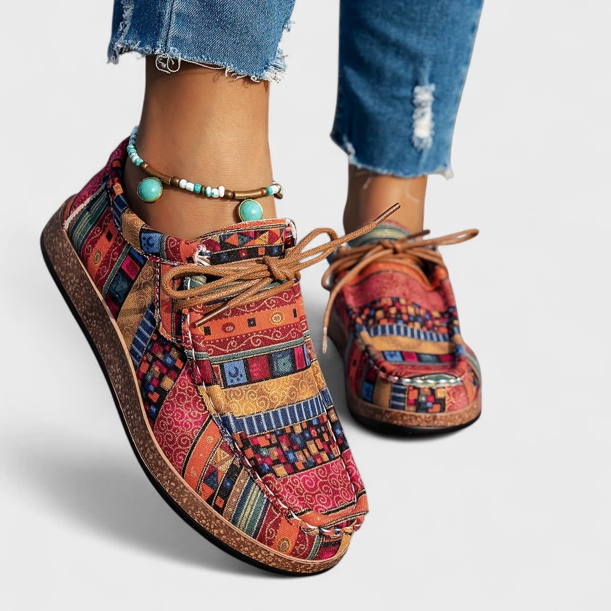 Romy Lightweight Printed Orthopedic Shoes_1