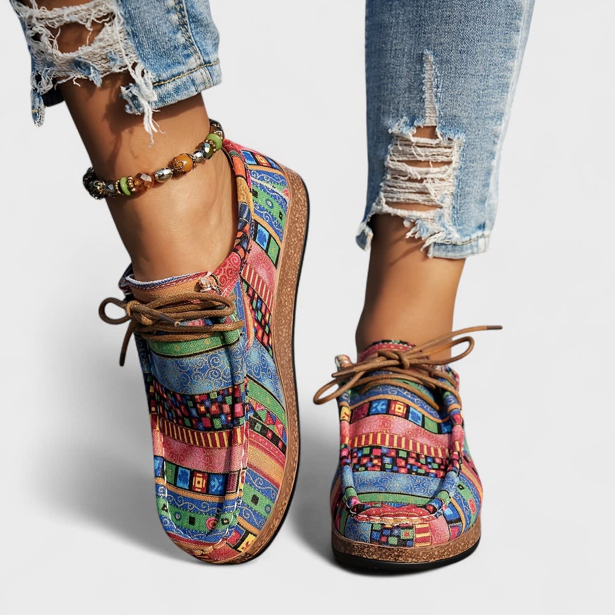 Romy Lightweight Printed Orthopedic Shoes_4