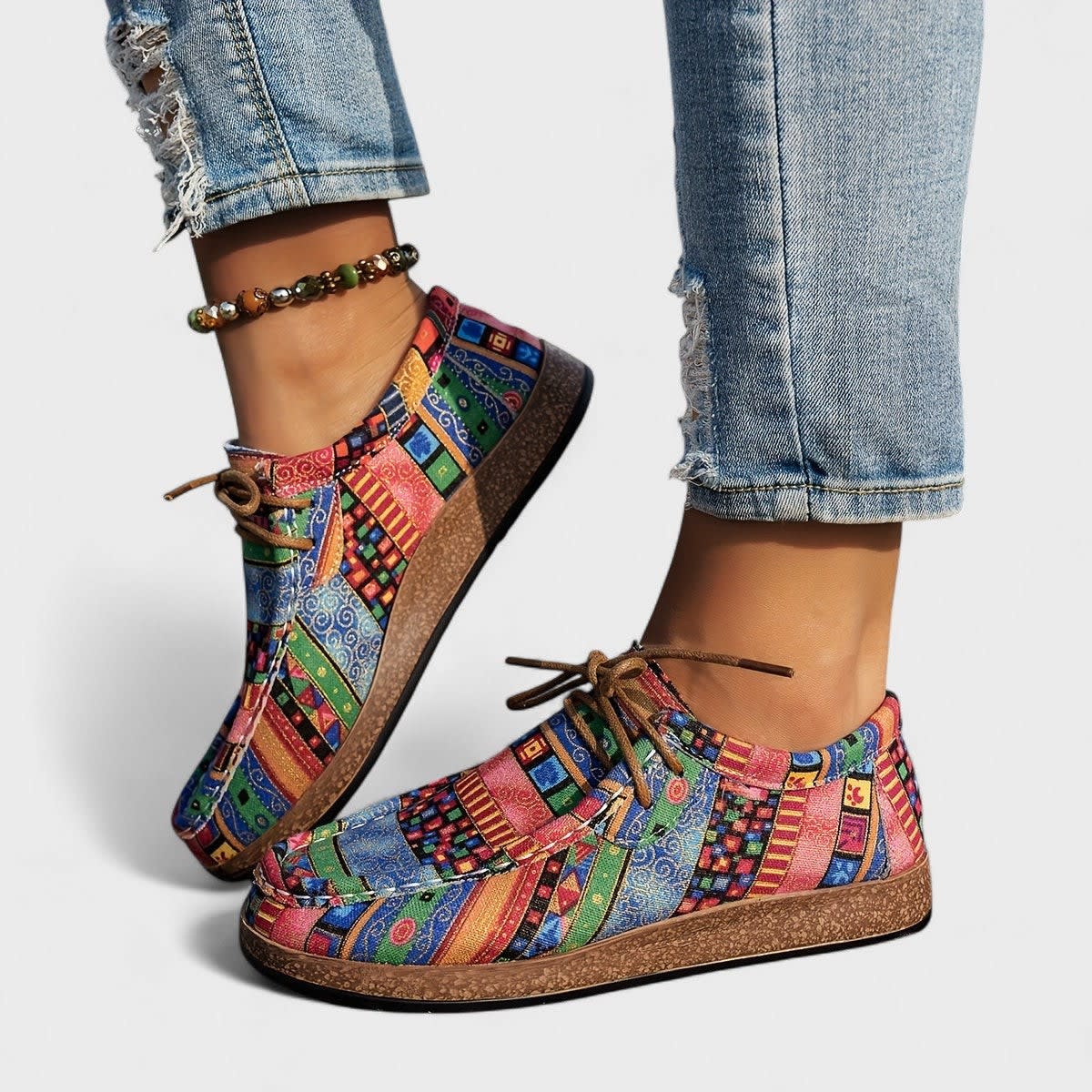 Romy Lightweight Printed Orthopedic Shoes_5