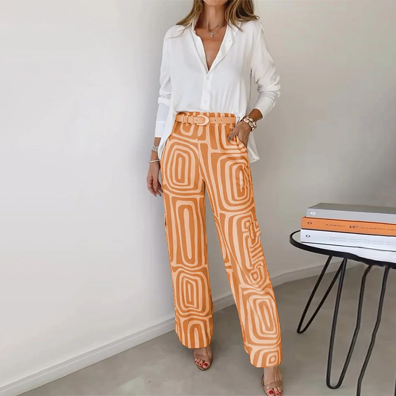 Beatrice Cole Tailored Patterned Trouser Co-Ord Set