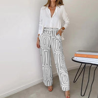 Beatrice Cole Tailored Patterned Trouser Co-Ord Set