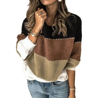 Bindi Color Block Knit Sweater