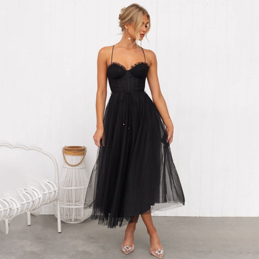 Heather Tulle Bustier Midi Dress_5