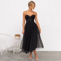 Heather Tulle Bustier Midi Dress