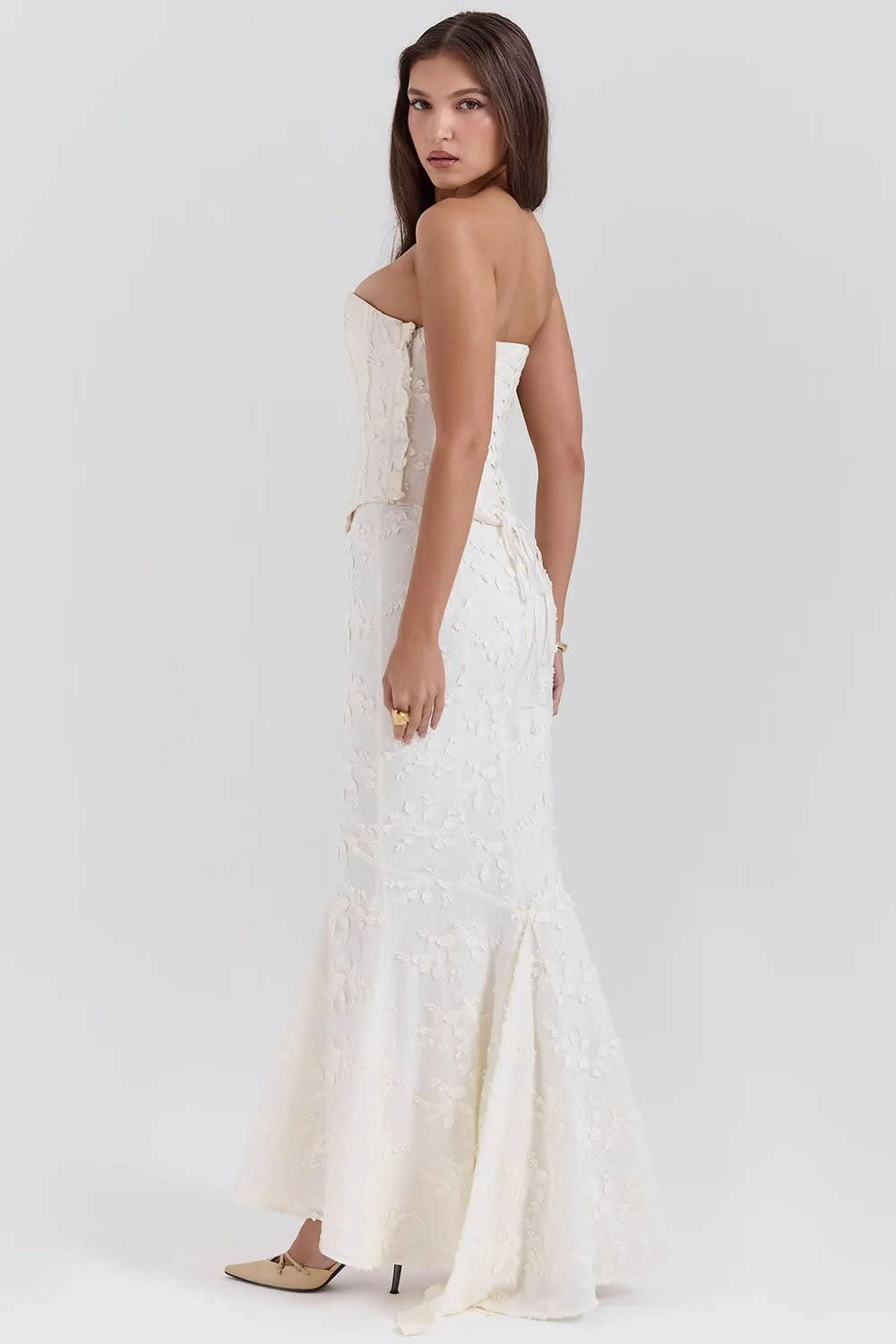 Jean Strapless Embroidered Wedding Guest Maxi Dress_4