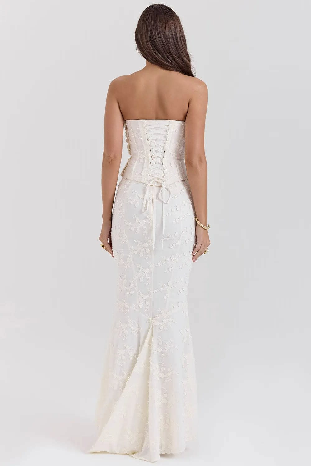 Jean Strapless Embroidered Wedding Guest Maxi Dress_5