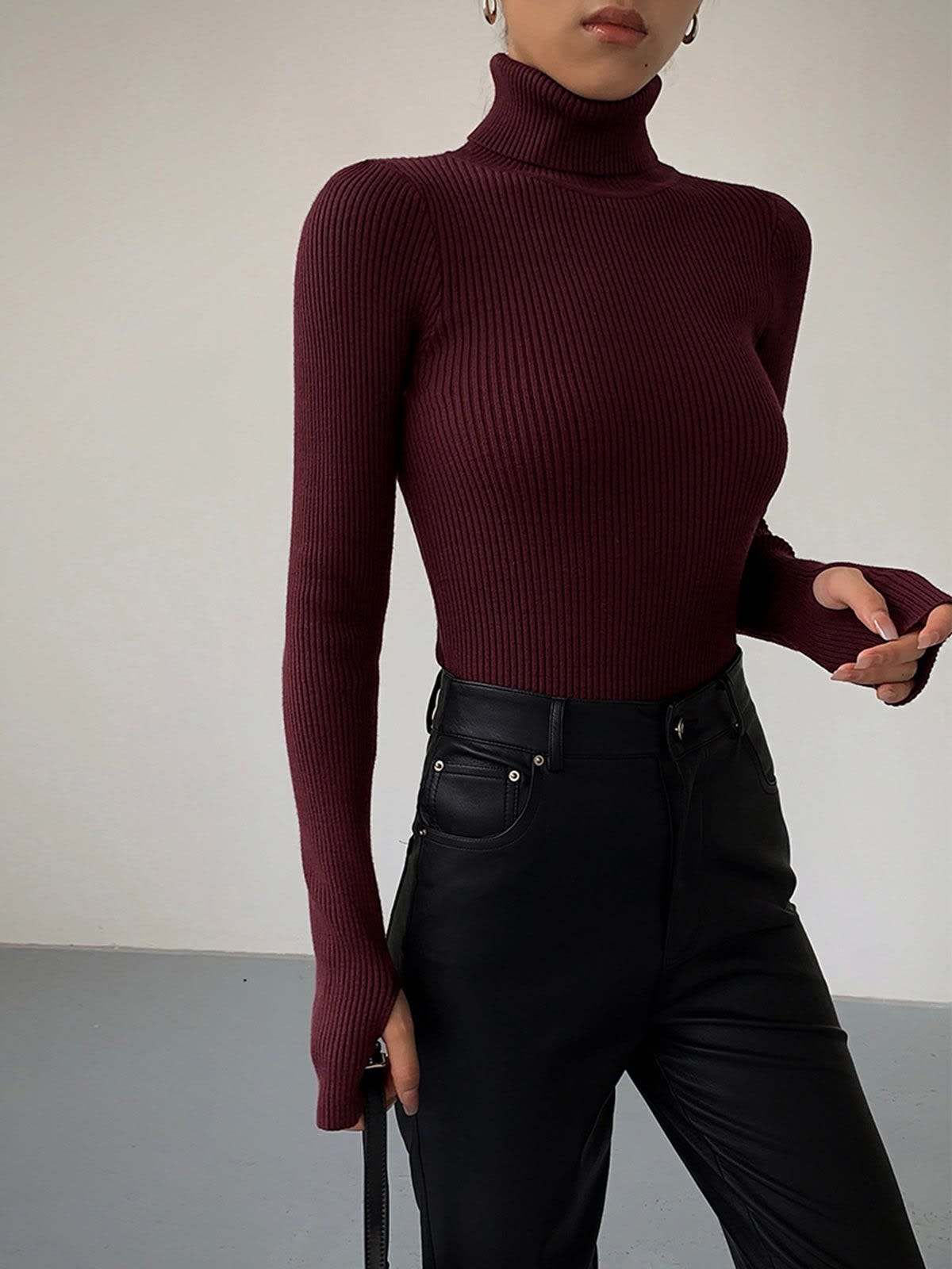 Aurelia Ribbed Turtleneck Sweater