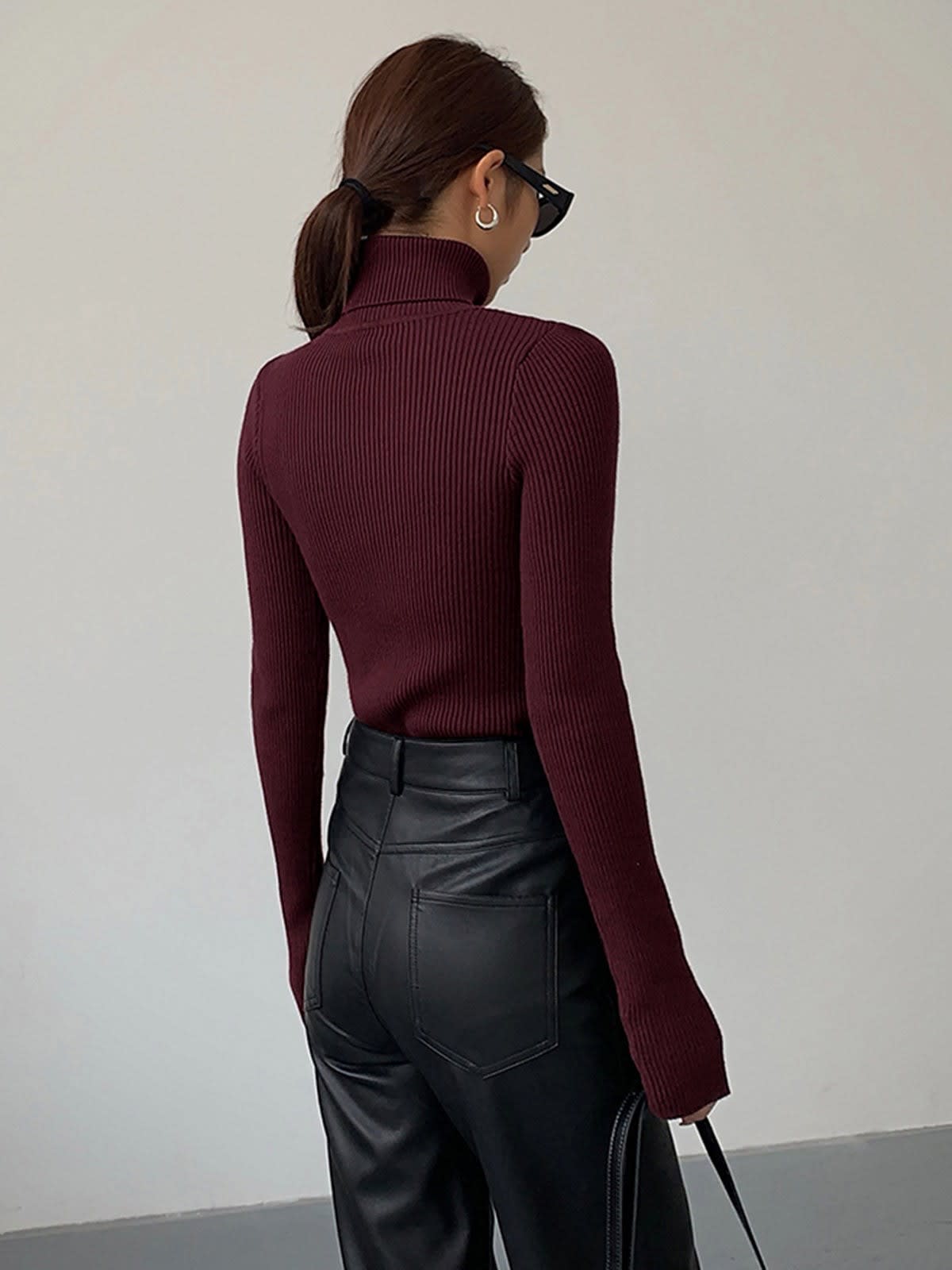 Aurelia Ribbed Turtleneck Sweater