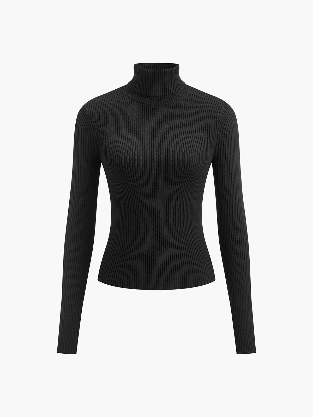 Aurelia Ribbed Turtleneck Sweater