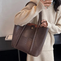 Ophira Croc Embossed Tote Bag