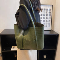 Ophira Croc Embossed Tote Bag