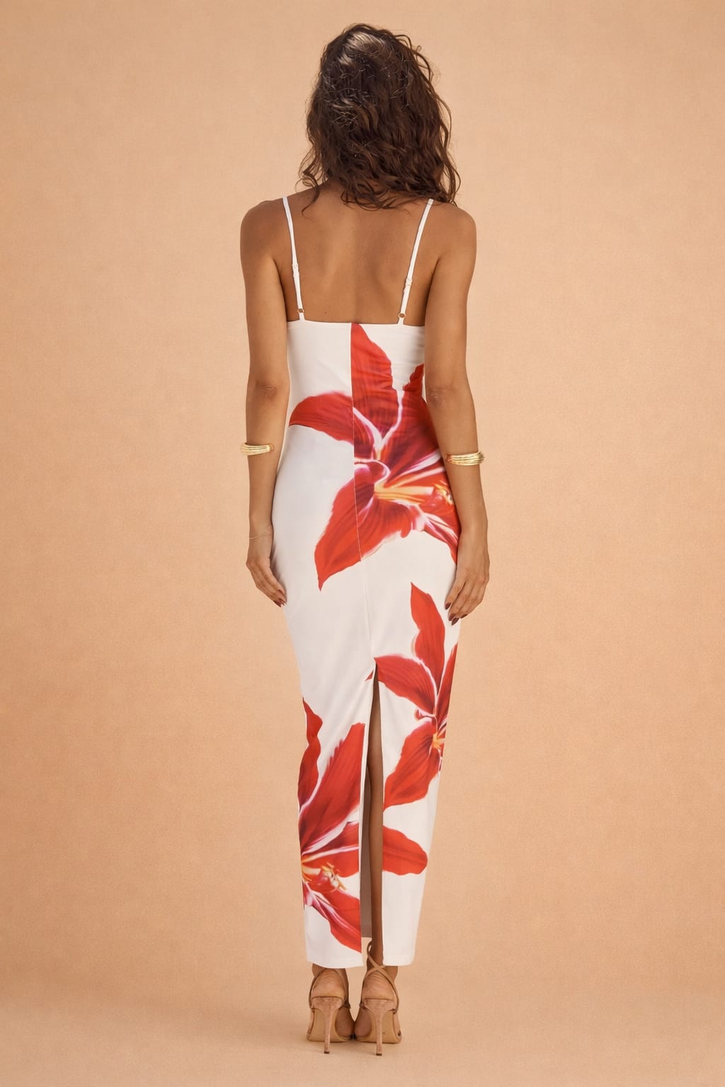 Liesel Floral Print Sleeveless Bodycon Maxi Dress